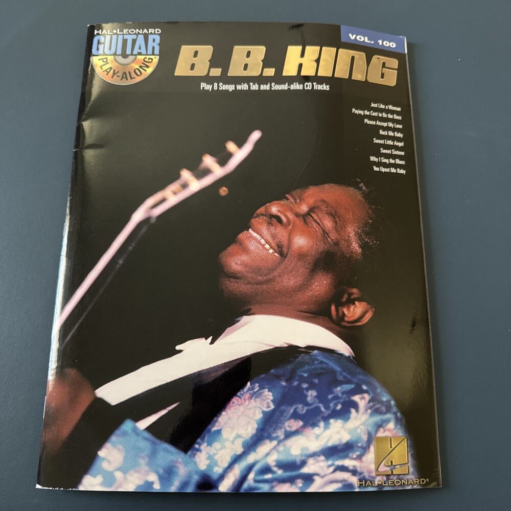 B.B. King 8 Songs for Guitar: Guitar Play-Along Volume 100 by B.B. King (English